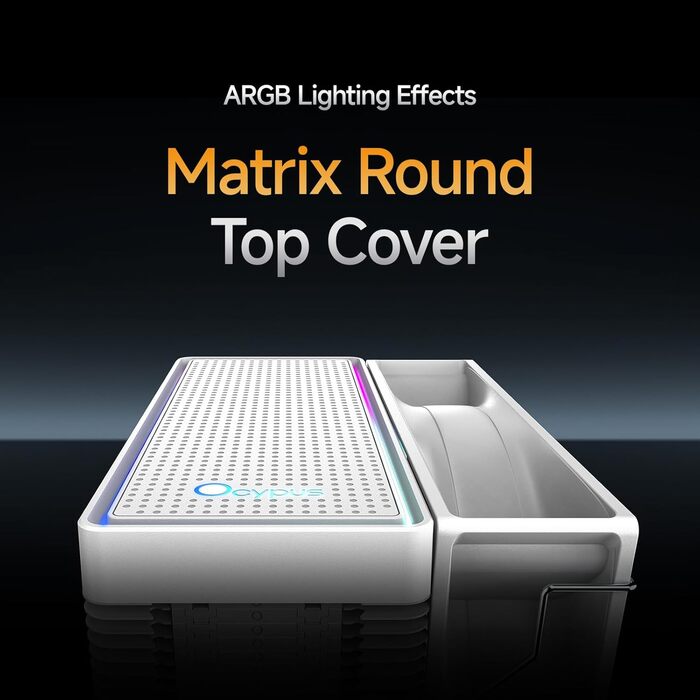 Кулер для CPU Gamma A40 WH ARGB з 4 тепловими трубками, 100мм PWM вентилятор, сумісний з Intel LGA 115X/1200/1700/1851 & AMD AM4/AM5