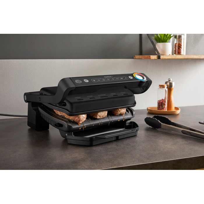 Електричний гриль-опикач Optigrill+ GC717810, 2000 Вт, розкладний, чорний