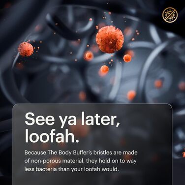 The Body Buffer від MANSCAPED®: силіконовий скрабер для тіла - ефективне очищення та пілінг, ергономічна ручка