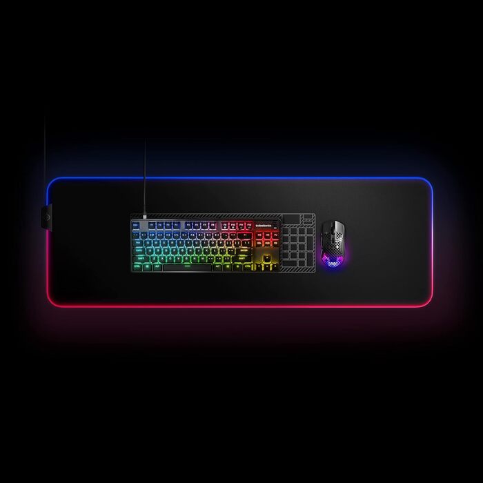 SteelSeries Apex 7 - Механічна ігрова клавіатура з OLED дисплеєм - QWERTZ (оптичні перемикачі, TKL, американська клавіатура)
