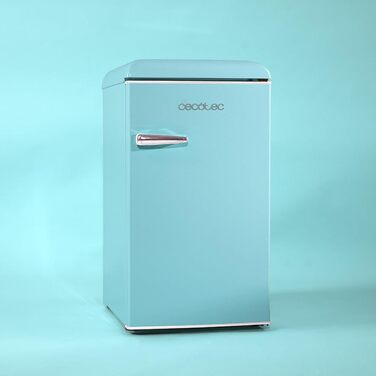 Міні-холодильник Cecotec Bolero CoolMarket TT Origin 110 синій 95л – ретро дизайн, LED-підсвітка, клас E