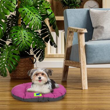 Крісло-лежанка для собак та котів Ferplast Relax, 78x50 см, бавовна, Ottanio (фіолетовий)