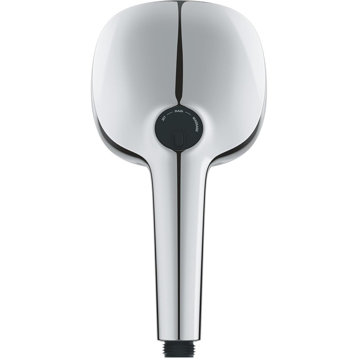 Душова лійка GROHE Vitalio 110 з комплектом: шланг та кріплення, економна вода (8л/хв), 3 режими, універсальне підключення, хромована, 26176001