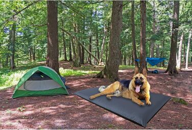 Водонепроникний килимок для собак Outdoor 110 x 68 см, ковдра для собак, миється, килимок для собак для подорожей, кемпінгу, графітовий колір