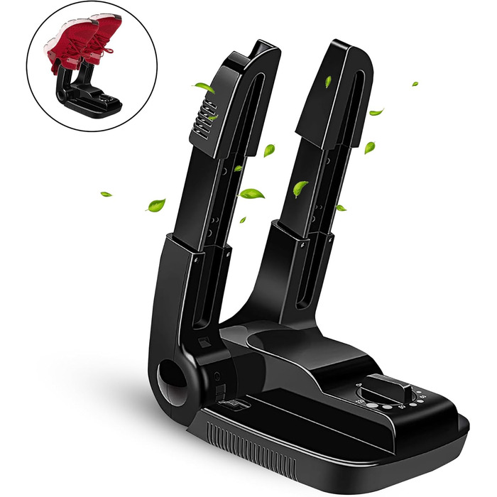 Сушарка для взуття Vonia з таймером - освіжувач взуття - усуває неприємний запах - чорна (стандартна)