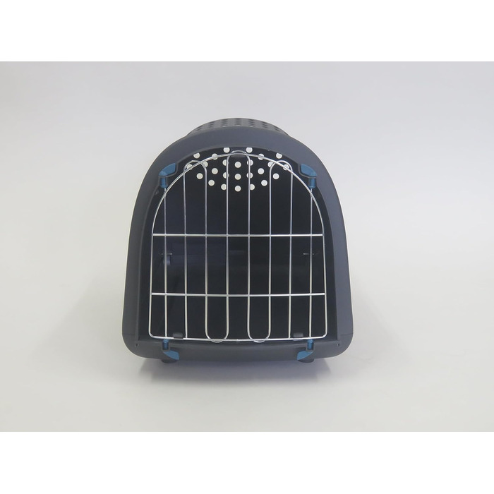 Транспортна переноска для котів та кошенят 40x50 см, антрацит New Life | екологічна переноска з 100% переробленого пластику