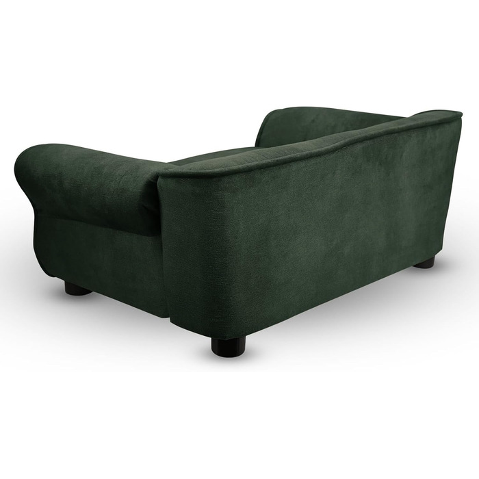Диванчик для домашніх тварин MG Design, темно-зелений, стабільний, м'який, легко чиститься, для собак та котів, готовий до використання, W12