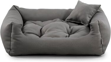 Gutekissen® Лежанка для собак, подушка для собак, лежанка для собак - довговічні матеріали, висока якість NEO (XL - 100x75, сірий)