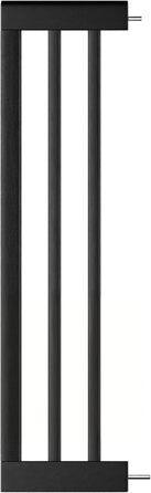 Захист для воріт BOMI Miko з сертифікованого буку PEFC | Без свердління | Кут 90° | Вузький дерев'яний захист для дверей | Захист для сходів, сітка для дверей | Ширина: (Чорний, 20 см подовження)