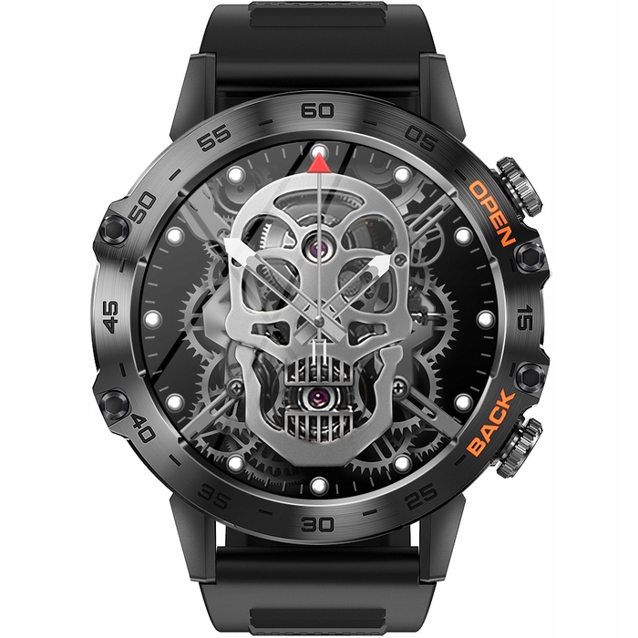 Чоловічий смарт-годинник JG Smart Hammer Black, чорний