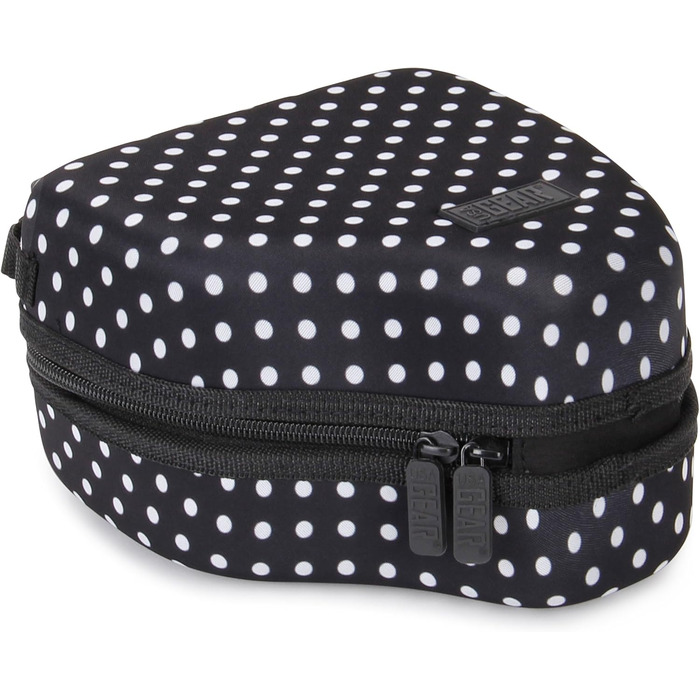 Чохол для DSLR камери USA Gear з жорсткою оболонкою, захистом Eva, швидким доступом, м'яким інтер'єром та гумовим грифом (колір коричневий, веганський) (чорний)