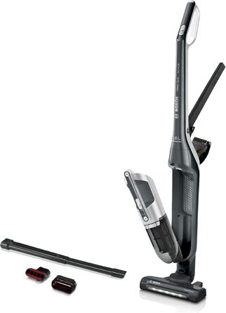 Пилосос Bosch Flexxo 2в1 BBH3P280, бездротовий, акумуляторний, безмішковий, висока потужність, довга автономність, LED-насадка, для всіх типів підлог, темно-сірий, 28В
