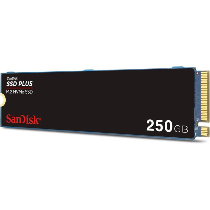 SSD SanDisk Plus 250GB NVMe PCIe Gen 4.0: Швидкий внутрішній SSD з гарантією 5 років