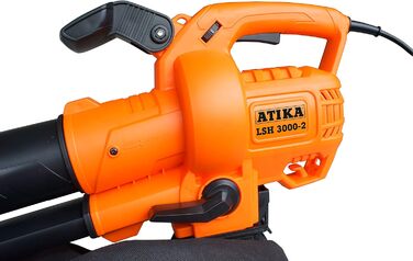 ATIKA LSH 3000-2 Leaf Vacuum, Leaf Blower, Leaf Shredder, Leaf Collector | 230V | 3000W