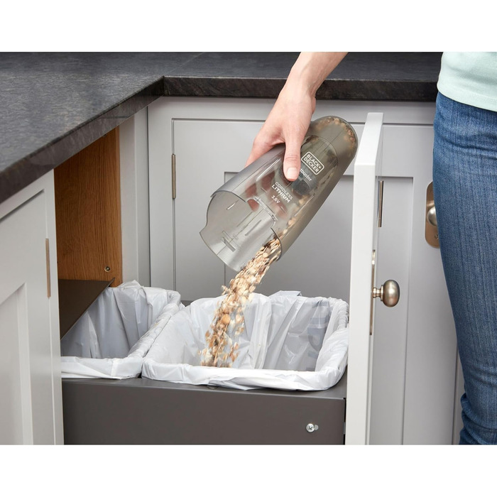 Ручний бездротовий пилосос BLACK+DECKER Dustbuster 3.6V, NVC115JL-QW, білий (kobaldblau)