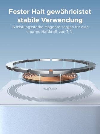 Зарядний пристрій UGREEN MagFlow 2-в-1 MagSafe 25W з підтримкою Qi2, нахильний 70°, для iPhone 16/17, AirPods та Pixel 10 Pro XL, з кабелем 1м