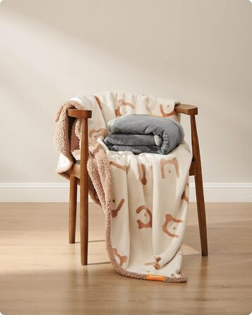 Водонепроникний коврик для собак Feandrea, Sherpa Fleece, 152 x 127 см, XL, для собак та котів, захист дивану, машинне прання, бежевий