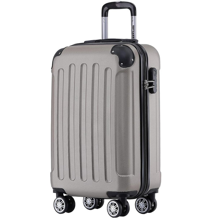 Чемодан ручної поклажі TRVLMORE 54x36x20 см - валіза на колесах, ручний чемодан, валіза з жорстким корпусом, легкий ручний чемодан, валіза на колесах