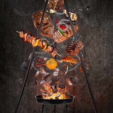 Садове вогнище CookKing зі сталі, 100 x 24 см