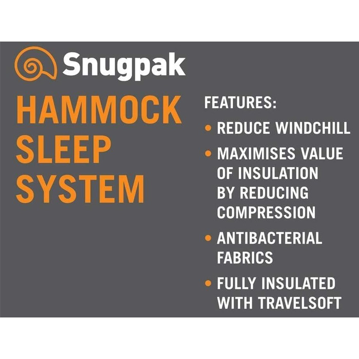 Ізольований кокон для гамаку Snugpak, оливковий, аксесуари для спального місця