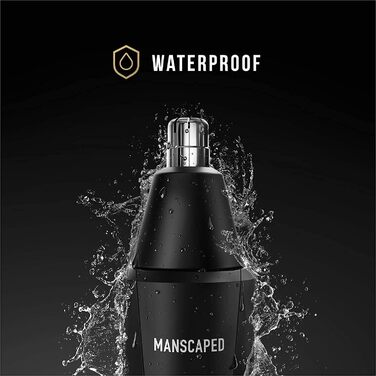 MANSCAPED® The Weed Whacker® Ear and Nose Hair Trimmer – 9,000 RPM Motor, Precision Device with Built-in Battery, Wet/Dry, Easy to Clean, Hypoallergenic Stainless Steel Replaceable Blade