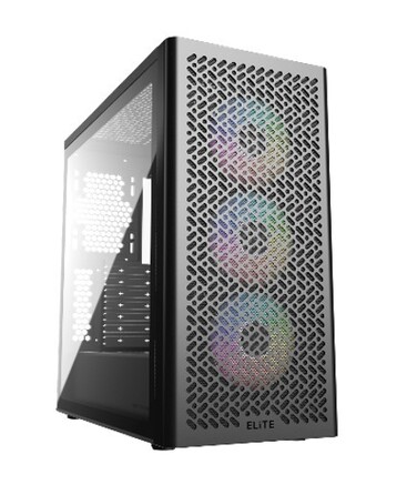 Корпус Cooler Master Elite 502 ARGB Midi Tower, чорний