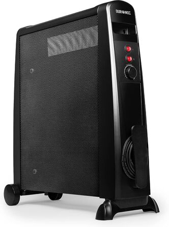 Конвекторний обігрівач Duronic 2000W з ручкою, компактний та енергоефективний (без екрану)
