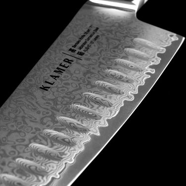 Набір кухонних ножів з дамаської сталі Klamer Premium (3 ножі, 18 см)
