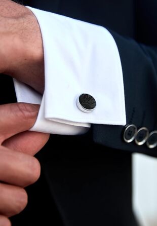 HISDERN Набір краватки з візерунком пава, нагрудної хустки та запонок для чоловіків, з гачком, регульована, вже зав'язана, для весілля, свят, Різдва, Хелловіна (A10-чорний)