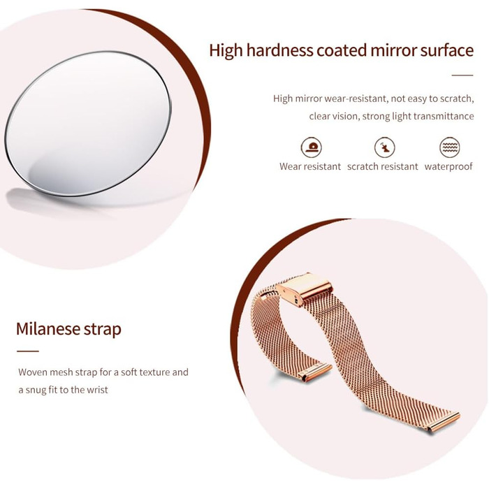 Годинник жіночий OLEVS Roségold з серцем-діамантом, чорно-біле циферблат, кварц, водонепроникний, комплект з браслетом, годинники для жінок (5189: Зелений)