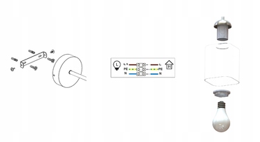 Настінний світильник-бра чорний матовий зі скляним плафоном