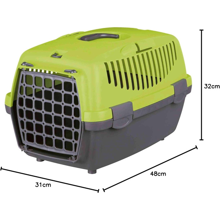 Транспортний бокс Trixie Capri 1, XS, 32x31x48 см, темно-сірий/світло-сірий