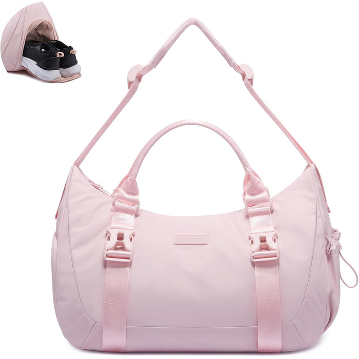 Спортивна сумка LOVEVOOK для фітнесу, йоги, подорожей (30L, світло-рожевий)