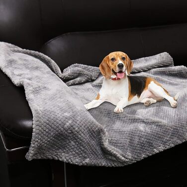 Плед для собак та котів, 70 x 100 см, 2 шт. (Сірий) - М'який, теплий, пральний