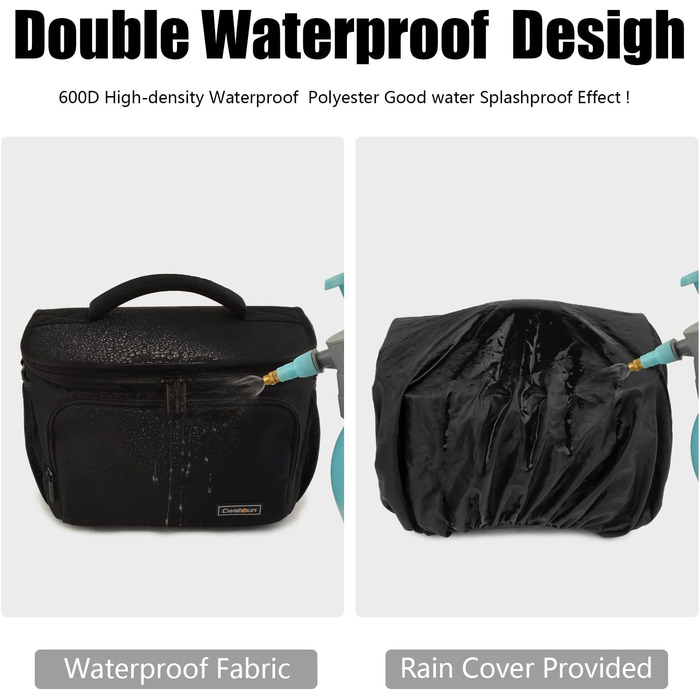 Захисний футляр для дзеркальної камери: Canon, Nikon, Sony, Fuji. Важливий аксесуар для фотографів. Чорний, L