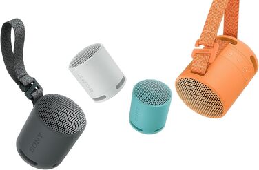 Портативна Bluetooth колонка Sony SRS-XB100 чорного кольору: волого- та пилозахист IP67, до 16 год роботи, ремінець для перенесення