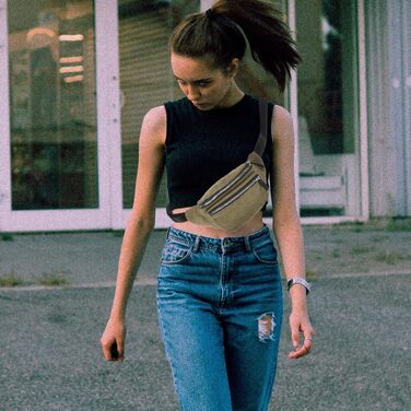 Набір поясних сумок VALICLUD (2 шт.) - поясна, наплічна сумка для жінок та дівчат, зелена