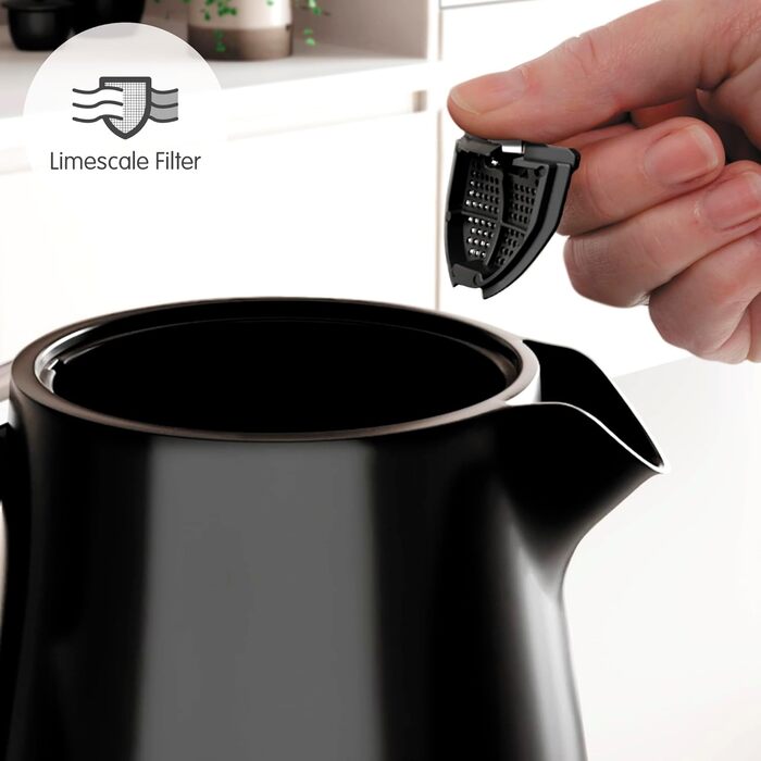 Електричний чайник Morphy Richards Hive, 1.5 л, чорний, з фільтром від накипу, 3 kW
