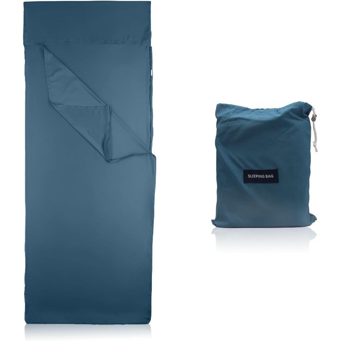 2 Pieces Ultralight Sleeping Bag Portable Travel Sleeping Bag 90 x 220cm for Hostels, Hiking, Camping, Mountaineering