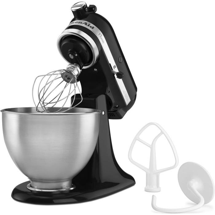 Кухонний комбайн KitchenAid 5K45SSEWH Classic (4,3 л, чорний)