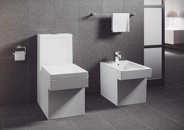 Тримач для туалетного паперу GROHE Essentials Cube металевий, приховане кріплення, квадратний, хром (40507001)