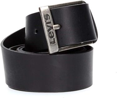 Чоловічий шкіряний ремінь Levi's New Duncan Regular Black, 115 см