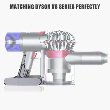 Замінний акумулятор EVARY 8000mAh для пилососів Dyson V8 Absolute Animal Motorhead Pro SV10 (2 фільтри + 1 щітка)