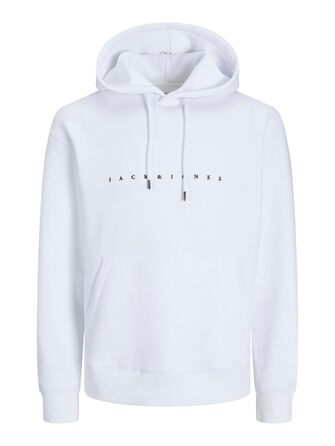 Чоловічий худі Jack & Jones JJESTAR білого кольору, Relaxed Fit, розмір XL