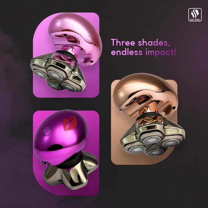 Тріммер для тіла та голови Skull Shaver Butterfly Kiss Pro – жіночий електричний триммер, рожевий