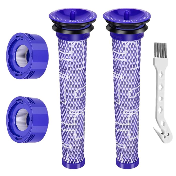 Набір фільтрів для пилососа Dyson V15 SV14 DV17 SV22 та V7 V8 (4 шт.) — Запасні HEPA-фільтри для акумуляторного пилососа