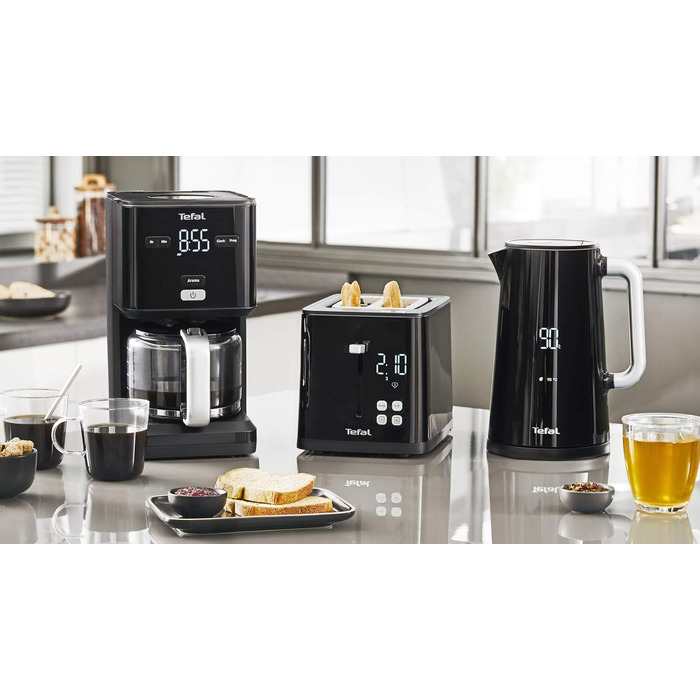 Електричний чайник Tefal Smart’n Light з регулятором температури та функцією підігріву, LED-дисплеєм, швидким нагріванням