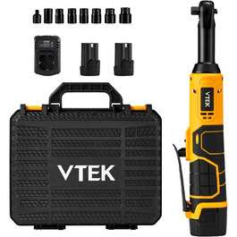 Акумуляторний електричний гайковерт VTEK 3/8'', подовжений, 16,8 В, 40 Фут-фунтів, 400 об/хв