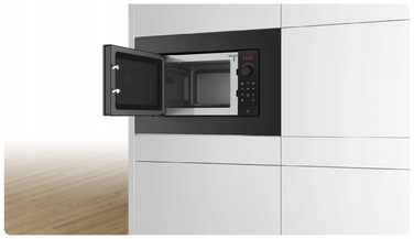 Вбудована мікрохвильова піч Bosch BFL623MB4, 800 Вт, 20 л, чорна