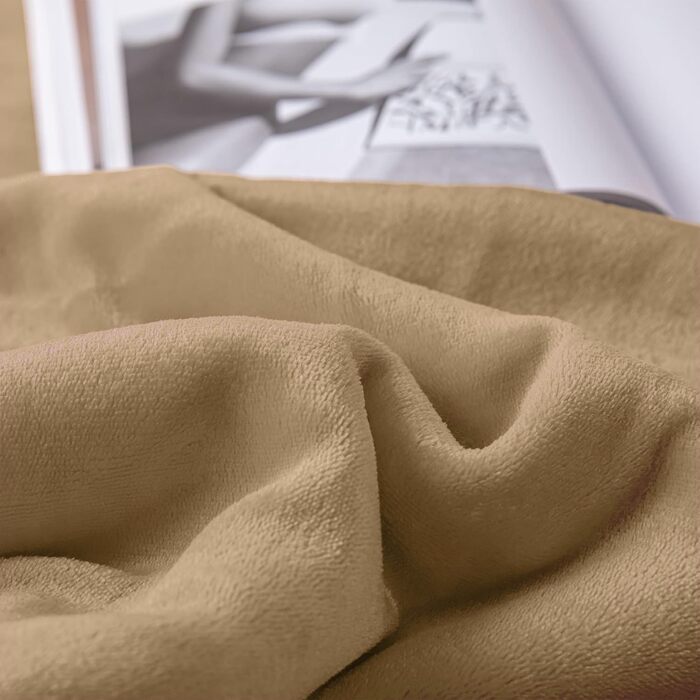 Плед Mixibaby для дому, теплий та м'який, 150 x 200 см, бежевий